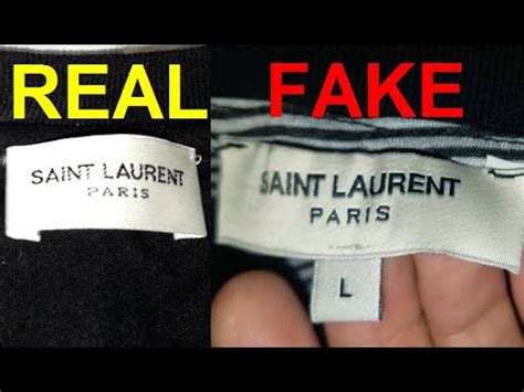 spot fake ysl shirt|real vs fake st laurent shirts.